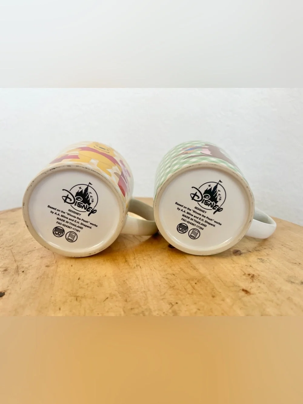 Disney Winnie the Pooh Ceramic Mug Set of 2 Kanga & Roo And Pooh